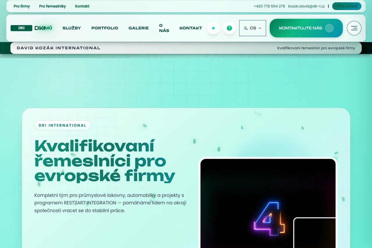 Náhled projektu David Kozák International