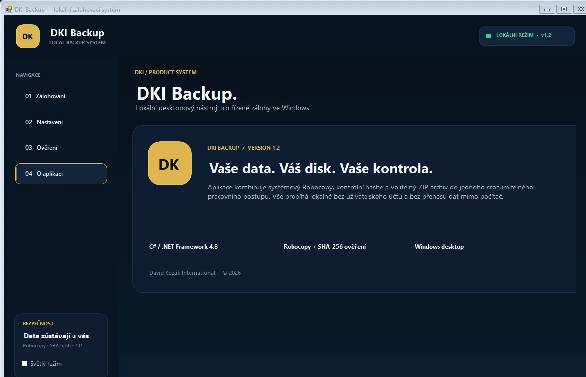 DKI Backup – obrazovka 4