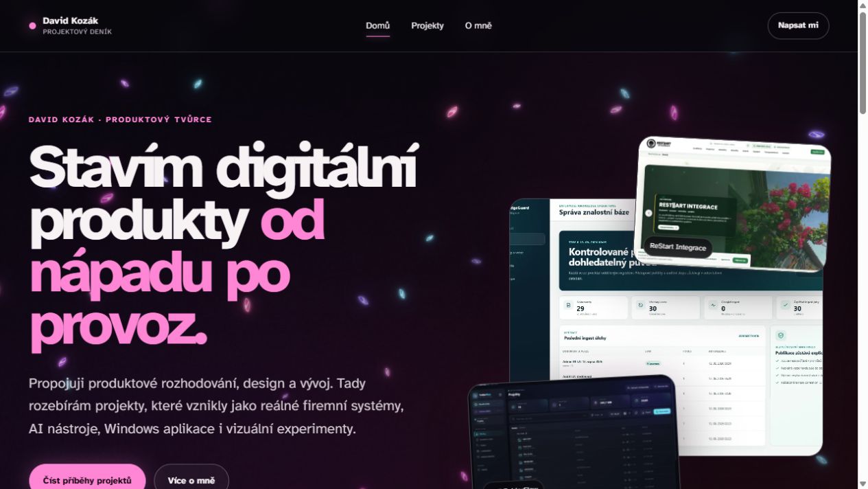 Náhled projektu Projektový deník